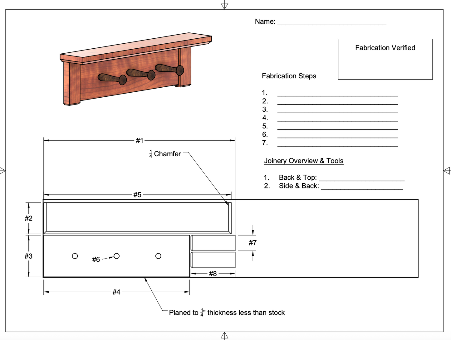 Craftsman Rack Project (Digital Files Available)