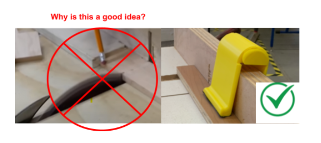 Crosscut Sled Hand Clamp