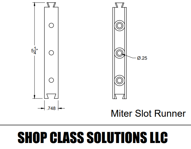Miter Slot Runners/Bars (x2)