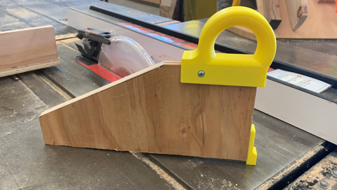Table Saw Push Block Handle