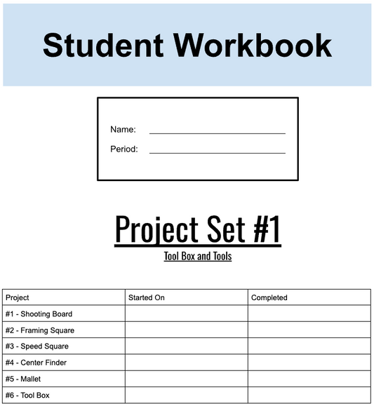 Student Workbook - Project Set #1 - Tool Box