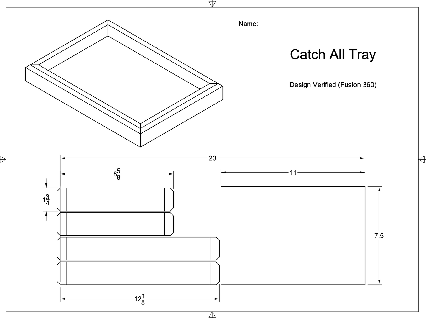 Catch All Tray Project (Digital Files Available)