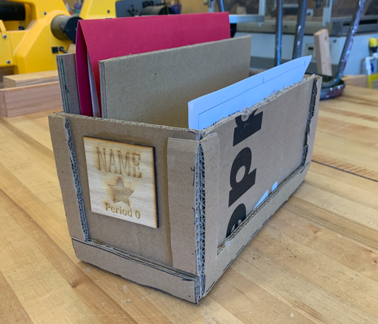 Project #1 - Cardboard Shop box (Digital Download)